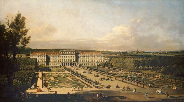 Bernardo Bellotto Kaiserliches Lustschloss Schonbrunn, Gartenfassade. Spain oil painting art
